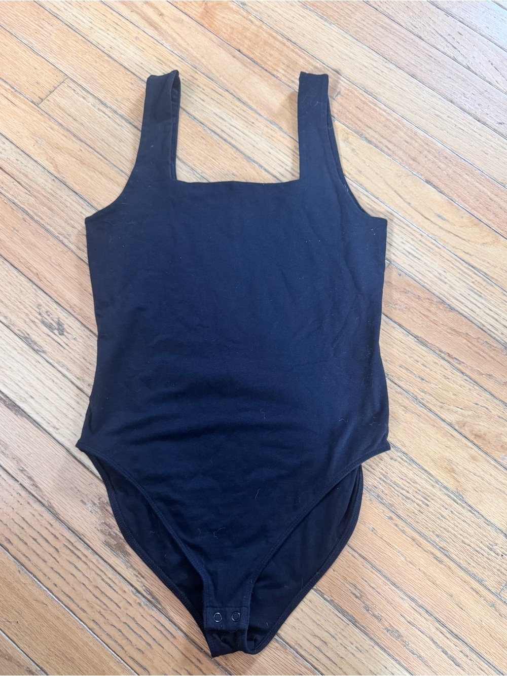 Old Navy Black Square Neck Bodysuit